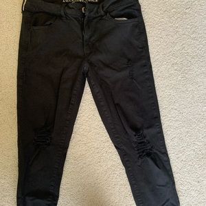 American Eagle super stretch size 10 black jeans